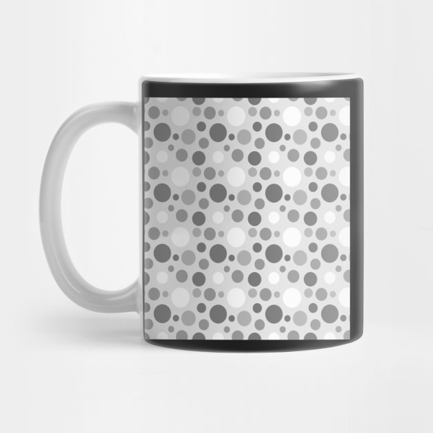 Soft Greys - Dots 1 by implexity